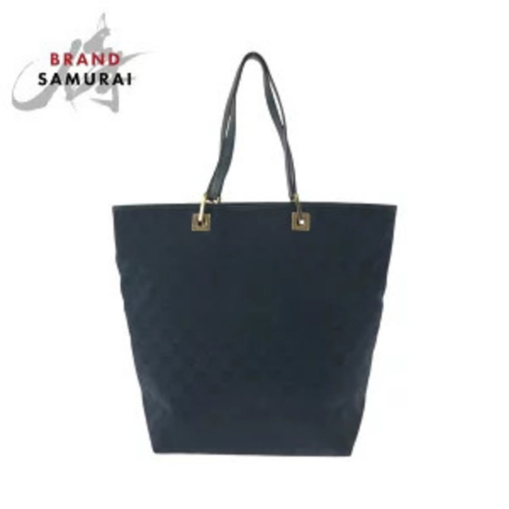 Gucci black GG canvas tote bag shoulder